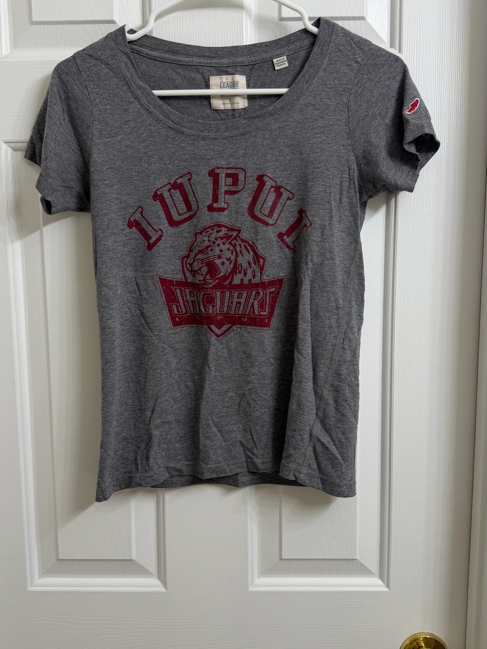Grey IUPUI Jaguars Short Sleeve Tee